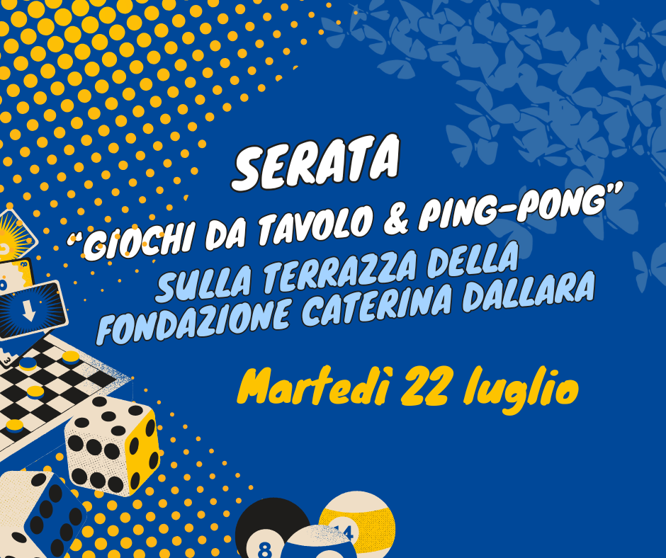 Una serata di giochi e convivialità sulla terrazza della Fondazione