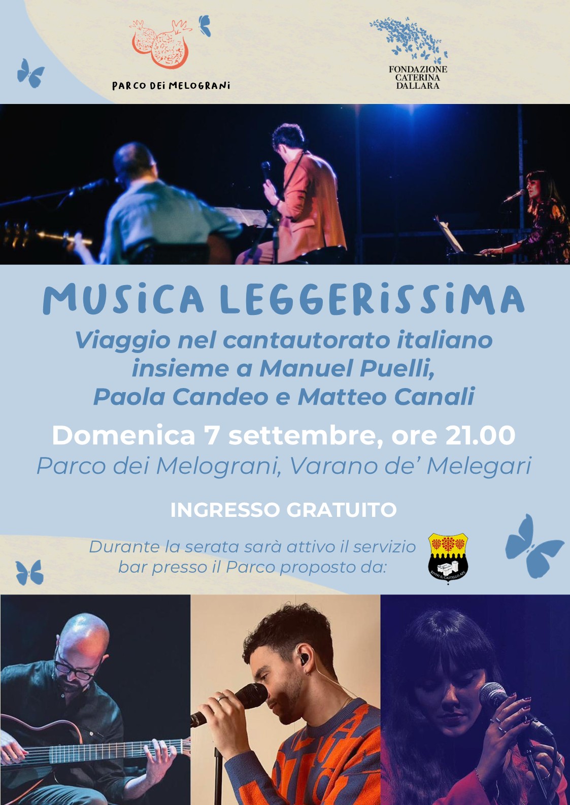 Concerto Musica Leggerissima - Viaggio nel cantautorato italiano