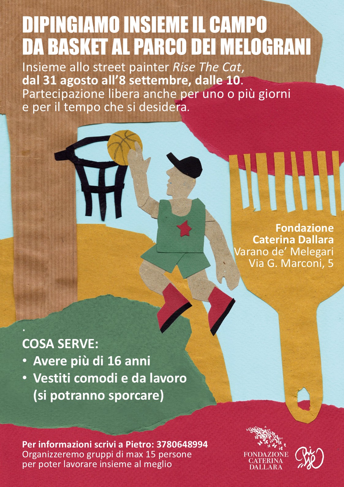 Dipingiamo insieme il campo da bascket al Parco dei Melograni