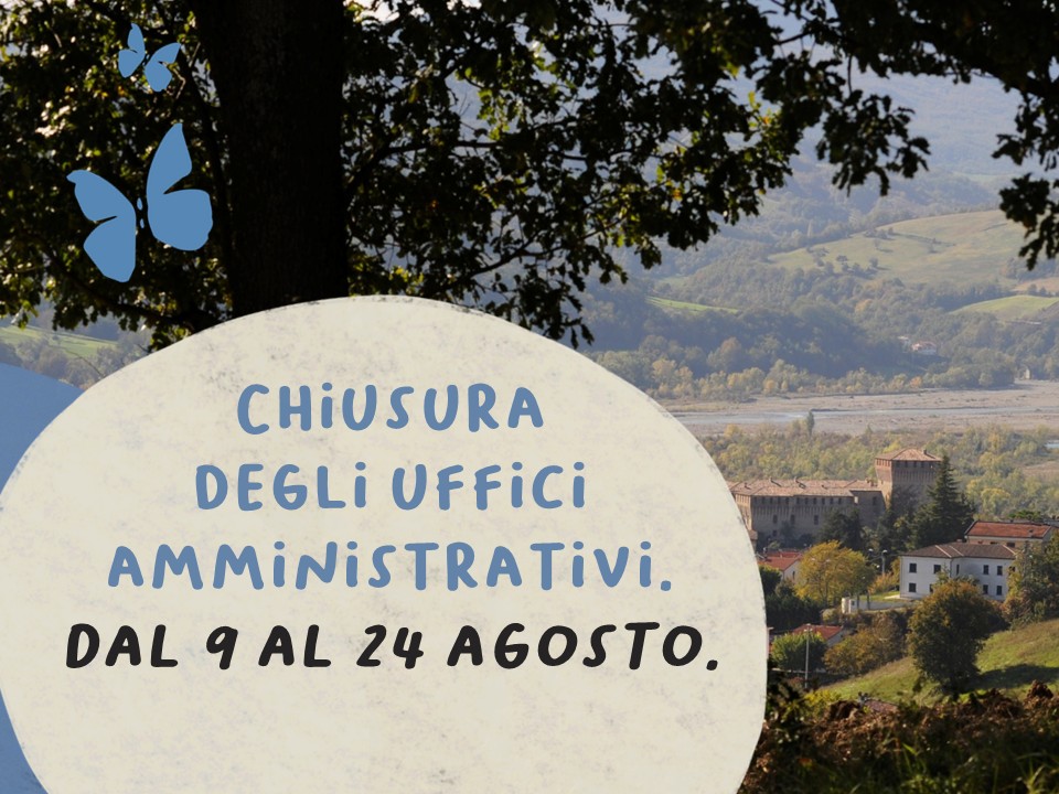 Chiusura estiva degli uffici amministrativi