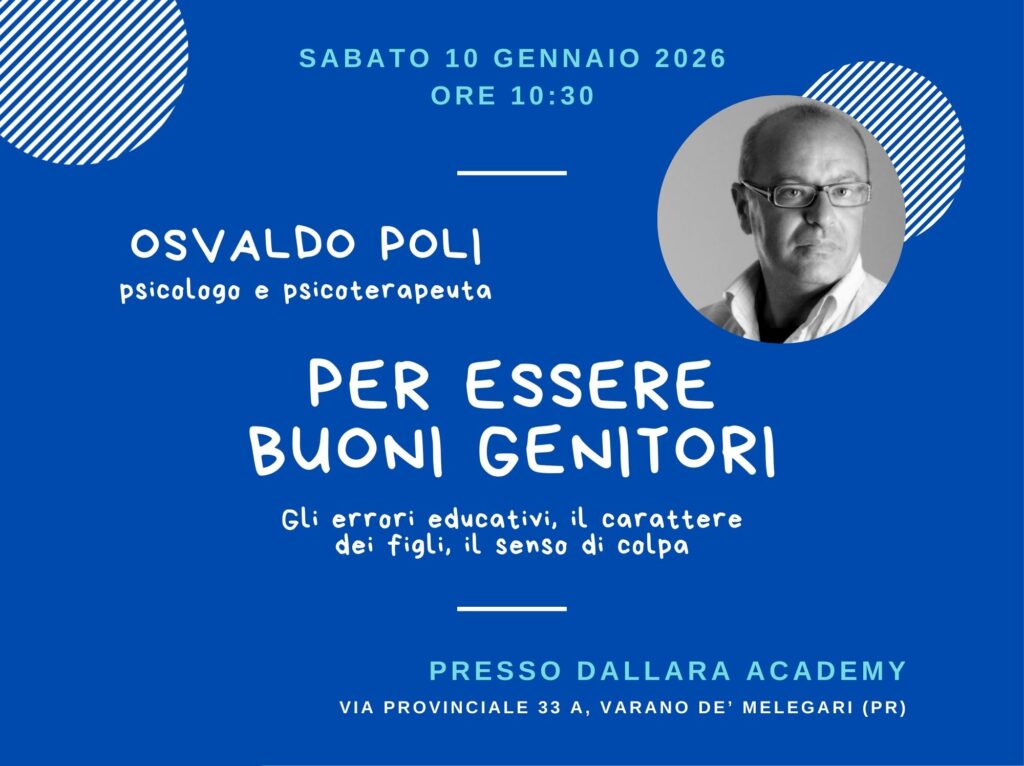 Per essere buoni genitori – Osvaldo Poli alla Dallara Academy il 10 gennaio