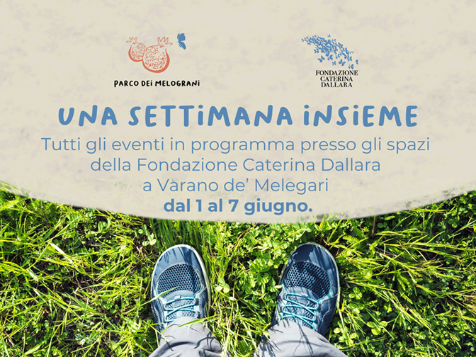 Gli appuntamenti in Fondazione dal 1 al 7 giugno