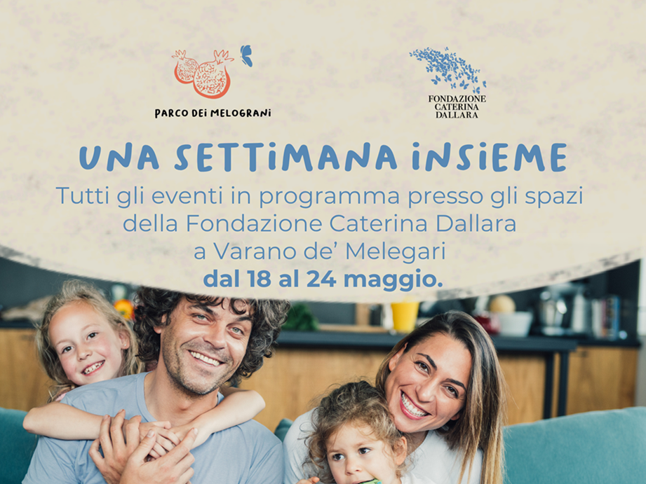 Gli appuntamenti in Fondazione dal 18 al 23 maggio