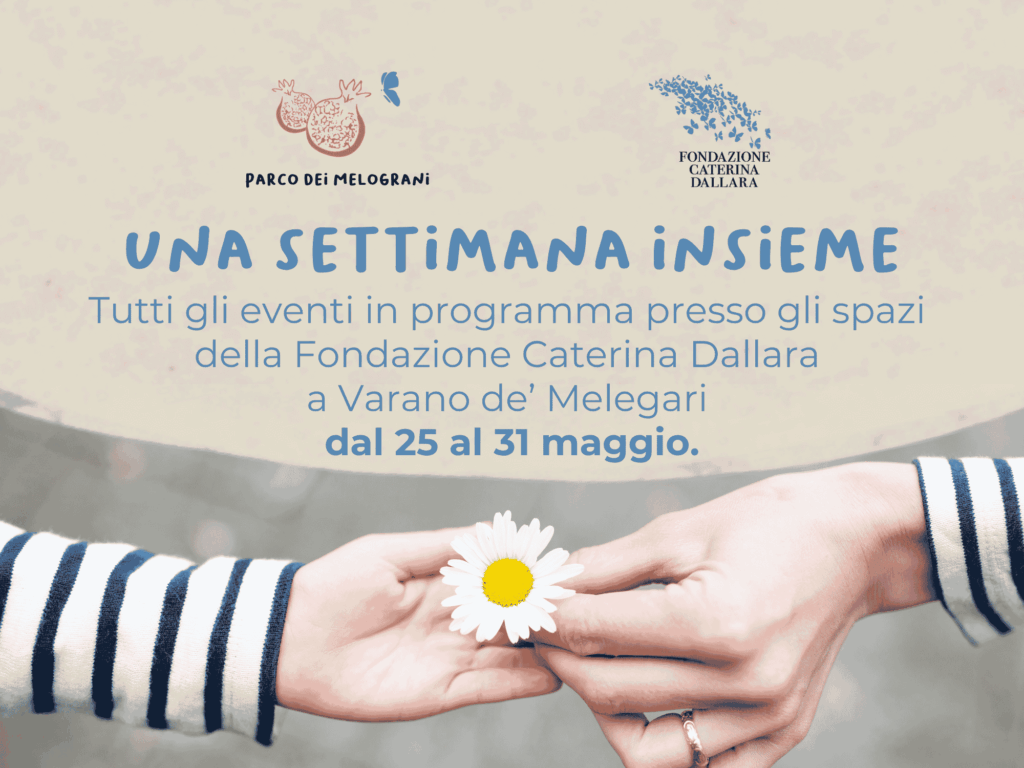 Gli appuntamenti in Fondazione dal 25 al 30 maggio
