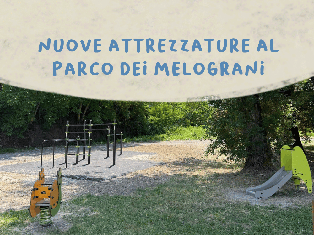 Parco dei Melograni: nuove attrezzature per vivere il parco tra sport, gioco e socialità