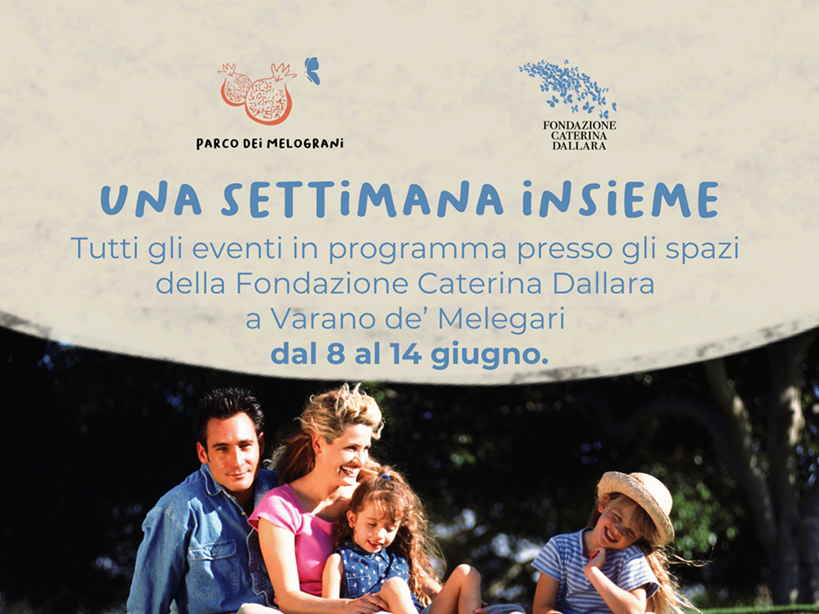 Gli appuntamenti in Fondazione dal 8 al 14 giugno