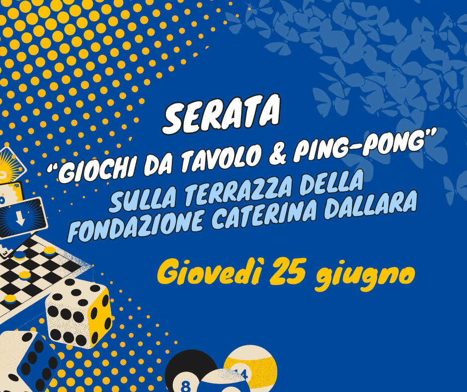 Giochi da tavolo e ping-pong aprono l’estate al Parco dei Melograni