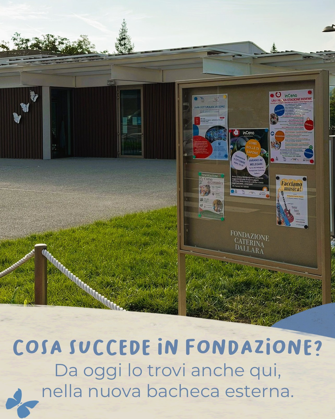 Nuova bacheca in Fondazione Caterina Dallara