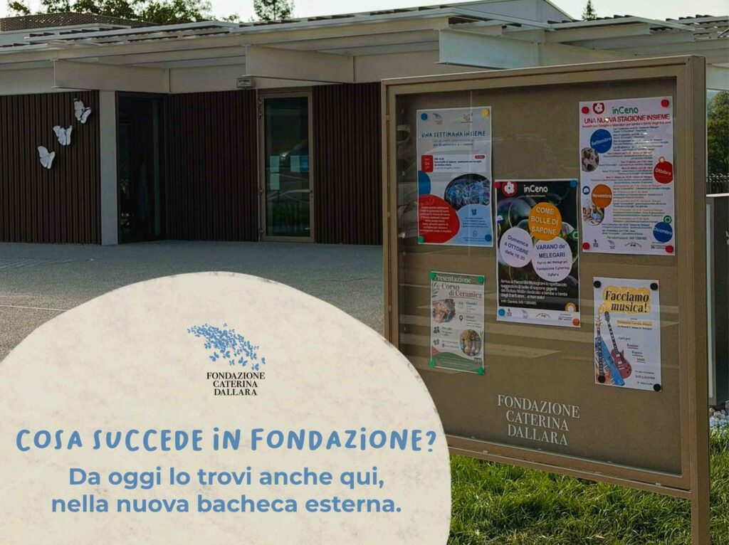Una nuova bacheca per conoscere le attività della Fondazione